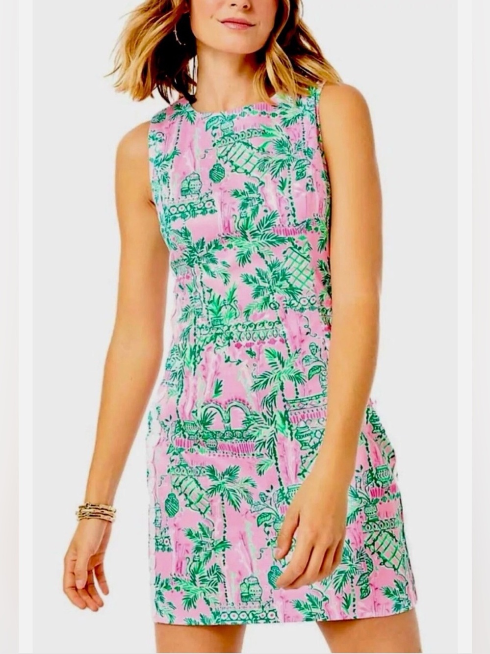 Lily Pulitzer Mila stretch shift dress “Mandevilla Baby Always Worth It” print